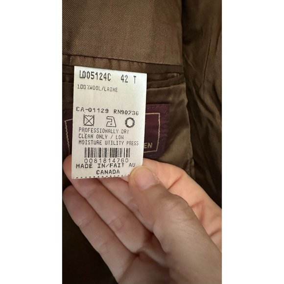 VTG Chaps Ralph Lauren Mens 2 Pc Suit Size 42 Pants Size 36 Measurements Posted - Picture 5 of 16